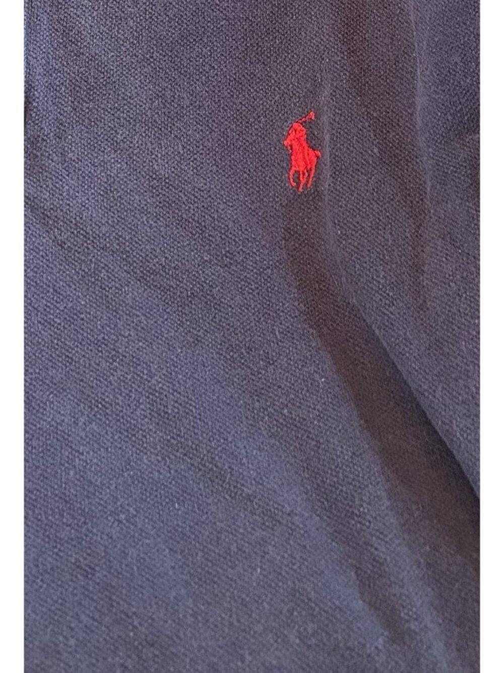 Vintage Polo By Ralph Lauren Navy Polo Sz L 100% Cotton - Picture 6 of 8